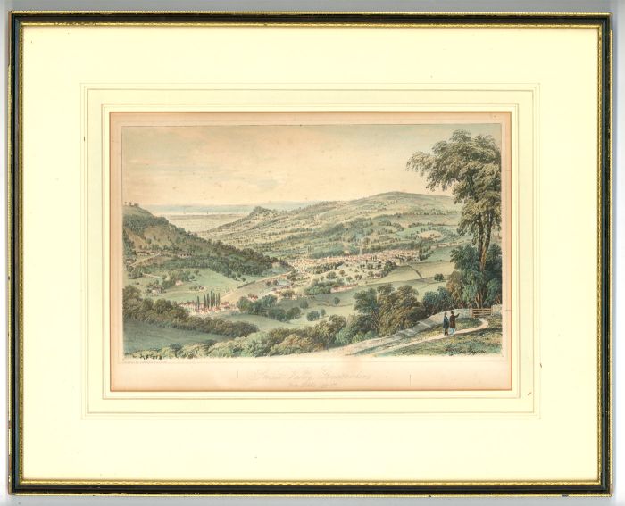 Framed 20th Century Photogravure - Stroud Valley, Gloucestershire