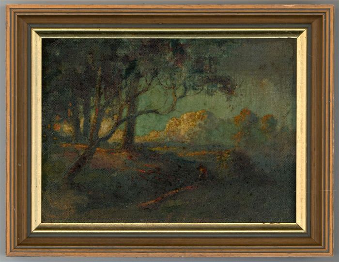 Graham Hyde - Impressionist Style 20th Century Oil, Figure in Woodland Landscape