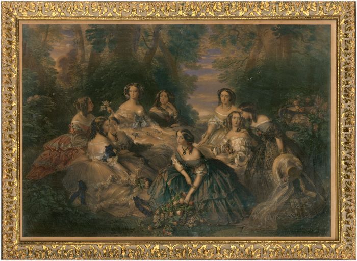 Lemoine after Winterhalter - Framed 1858 Lithograph, Empress Eugenie