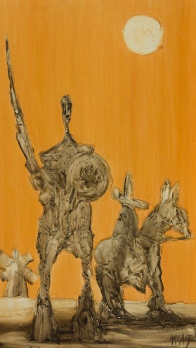 Granf - Large Contemporary Mixed Media, Don Quixote