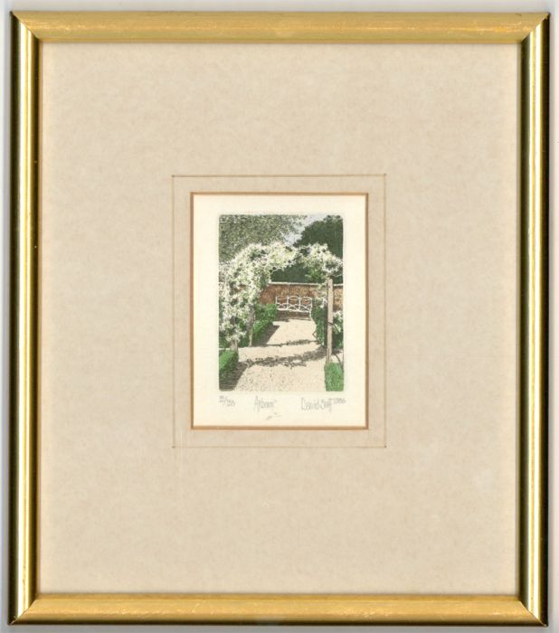 David Suff (b.1955) - Original 1986 Etching, Arbour