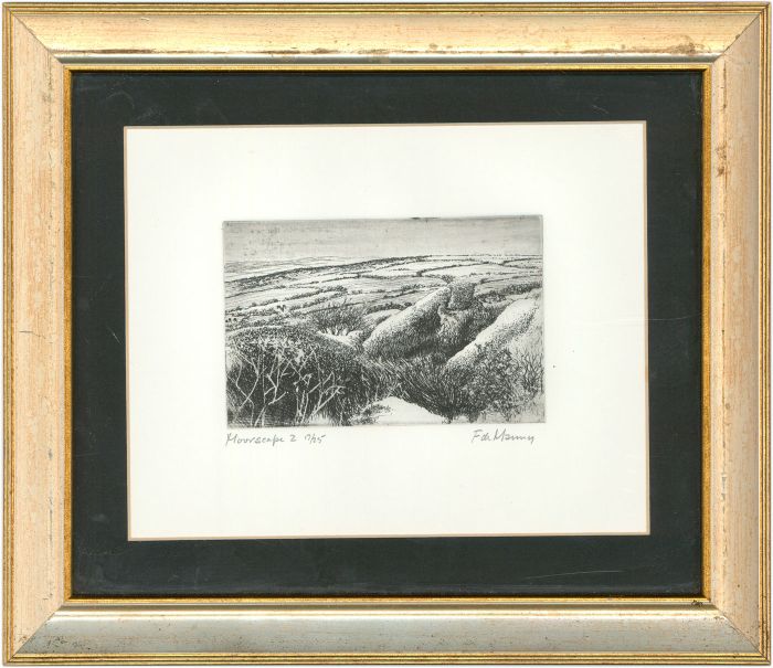 François de Mauny - Limited Edition Contemporary Etching, Moorscape, Penwith