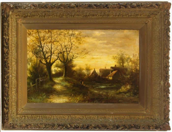 Peter Leslie (b. 1877) - Signed Late 19th Century Oil, River Landscape 