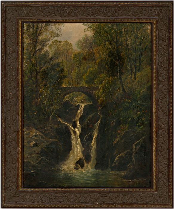 Attrib. W.H. Rooke, Framed Late 19th Century Oil - Aira Force, Glenridding