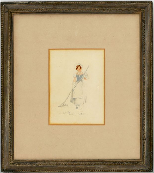 W. Warman (1820-1832) - Signed Watercolour, Miniature Portrait of a Woman
