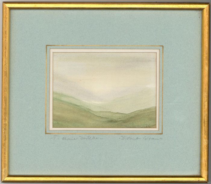 F. Marie Aldersley - Signed and Framed Contemporary Watercolour, Distant Gleam