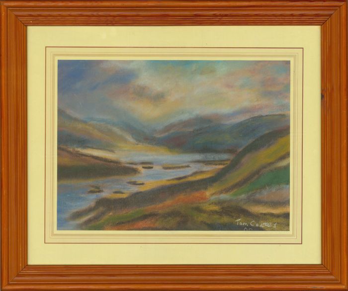 Thomas Coates - Signed 20th Century Pastel, Vibrant Landscape