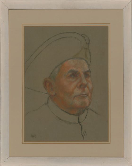 Attrib. Ella Bennett - 20th Century Pastel, Portrait of a Gentleman