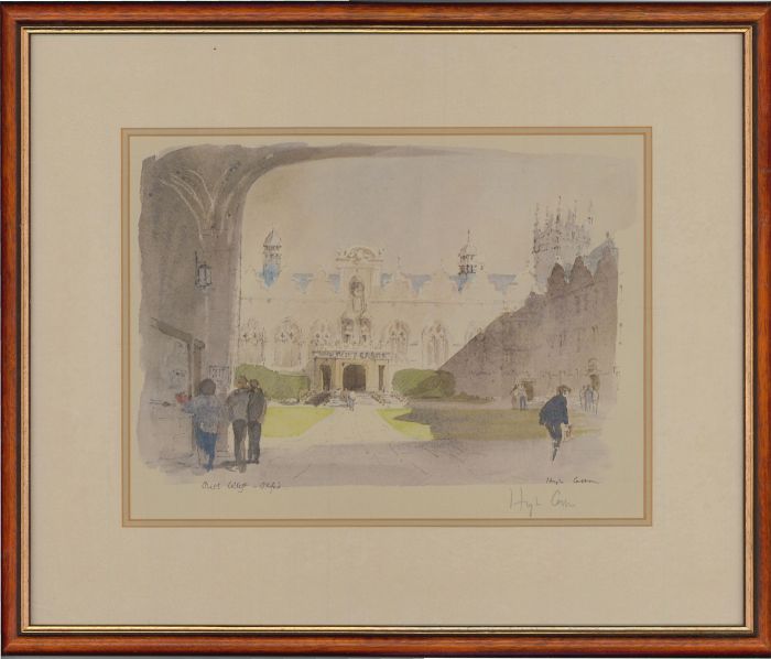Sir Hugh Casson (1910-1999) - Contemporary Digital Print, Oriel College Oxford