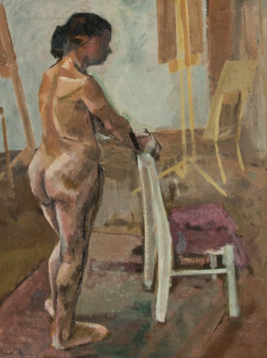 A.C. Richardson - Signed and Framed Mid 20th Century Oil, Female Nude