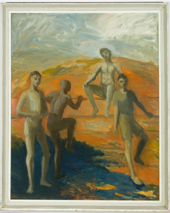 Maud Llewellyn Wethered (1898-1990) - Oil, Nude Figures in a Landscape
