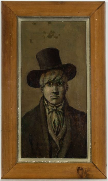Framed 19th Century Oil - Portrait of a Young Victorian Gentleman