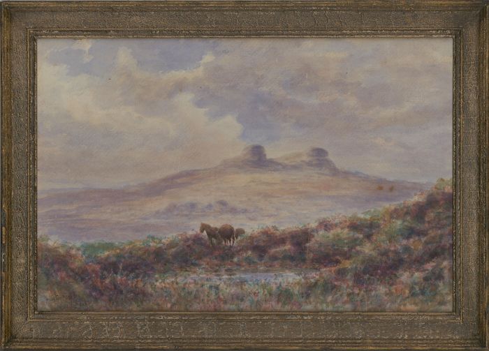 Cyril Hardy - Signed Late 19th Century Watercolour, Haytor Rocks, Dartmoor