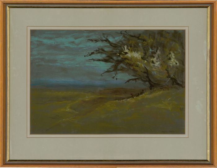 Charles Sykes FRIBA - Signed Contemporary Pastel, Man and Dog