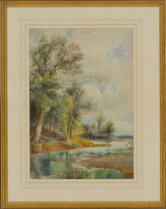 Arthur Willett (1857-1918) - Framed Late 19C Watercolour, Splash Lane Isfield