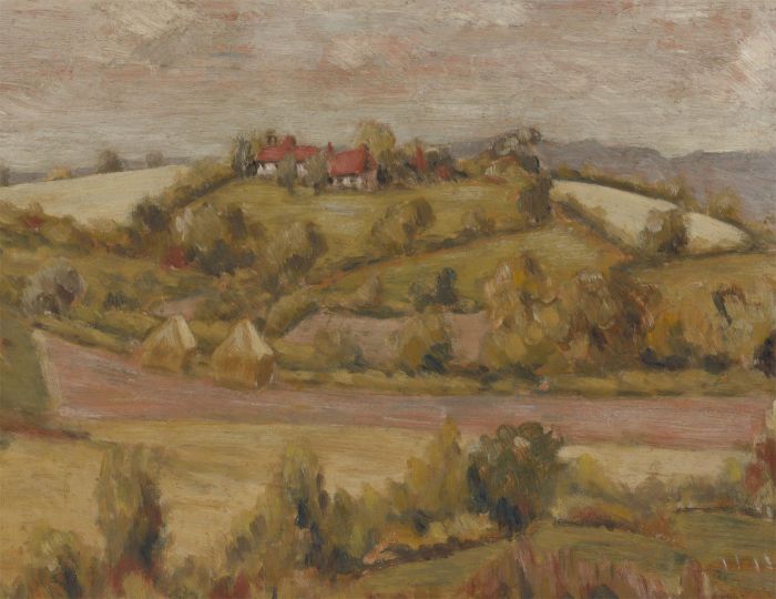 Willis - Impressionist 20th Century Oil, View of Harting Down, Sussex