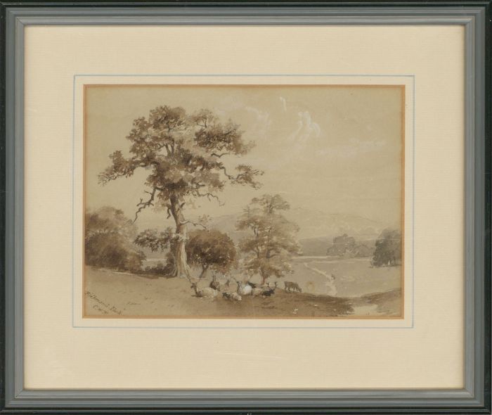 Charles W. Fothergill - Framed Mid 19th Century Watercolour, Richmond Park