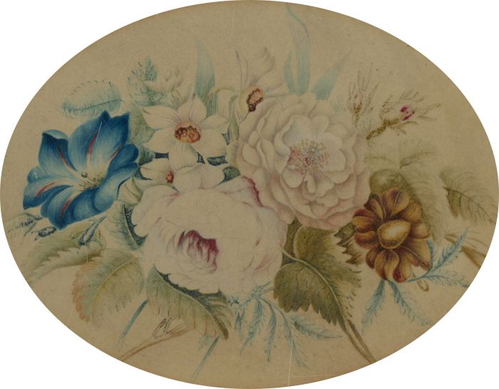 19th Century Watercolour - Floral Study