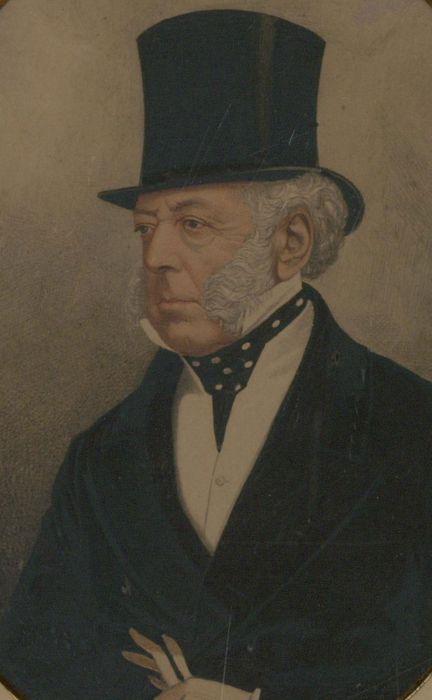 Late 19th Century Miniature Watercolour - Portrait of a Victorian Gentleman