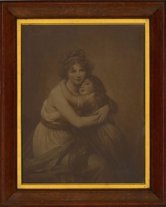 After Elizabeth Vigee-Lebrun - Digital print, Self Portrait with her Daughter