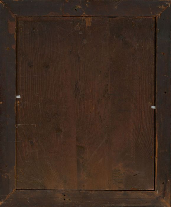 19th Century Picture Frame - Bird's Eye Maple Frame with Gilt Detail