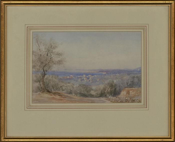 J. Moore - Framed Mid 19th Century Watercolour, Mediterranean Coastal Town
