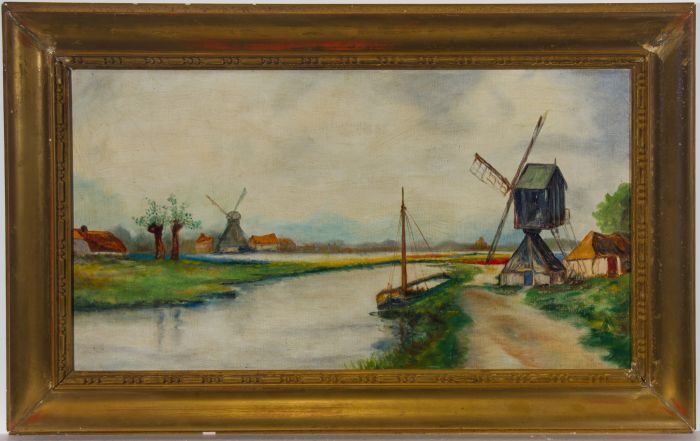 20th Century Picture Frame - Gilt with Bead and Reel Moulding