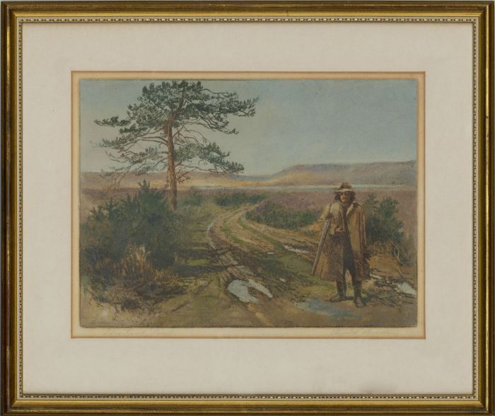Elizabeth Armsden - Framed Early 20th Century Etching, Decoy Heath, Dorset