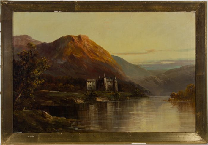 Francis E. Jamieson (1895-1950) - Oil, Trossachs Hotel, Loch Achray