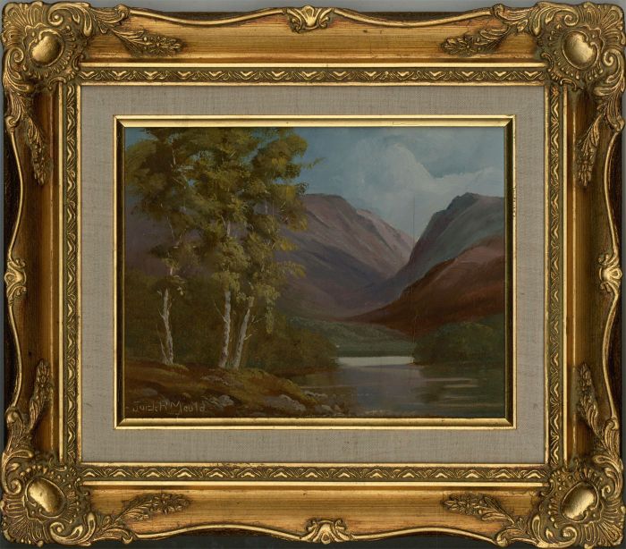 Jack R. Mould (1925-1998) - Signed & Framed 1980 Oil, Lairig Ghru, Scotland