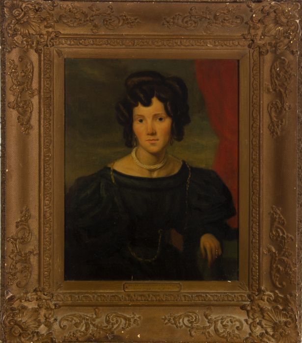 Framed Late 19th Century Lithograph - Portrait of a Victorian Woman