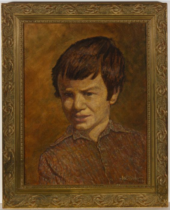 Henry E. Foster (1921-2010) - 1974 Oil, An Italian Boy