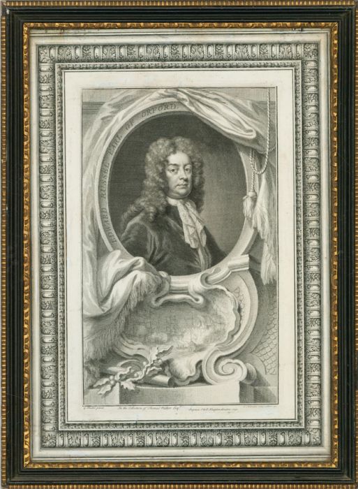 Jacobus Houbracken after G. Kneller - 1742 Engraving, The Earl of Orford