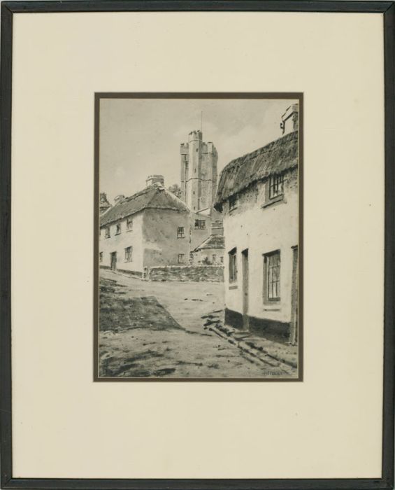Henry E. Foster (1921-2010) - 1968 Pen and Ink Drawing, Ilsington, South Devon