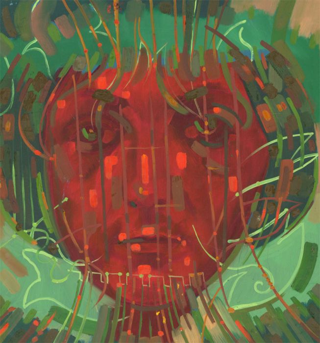 John Cherrington (1931-2015) - Signed 20th Century Oil, Surrealist Male Study