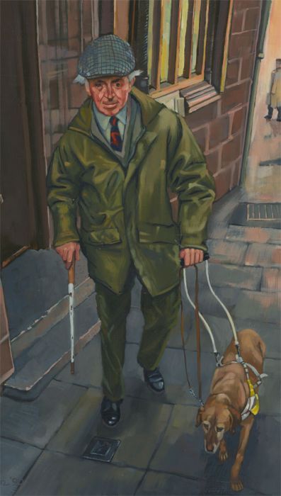 John Cherrington (1931-2015) - Fine 1990 Oil, A Man's Best Friend