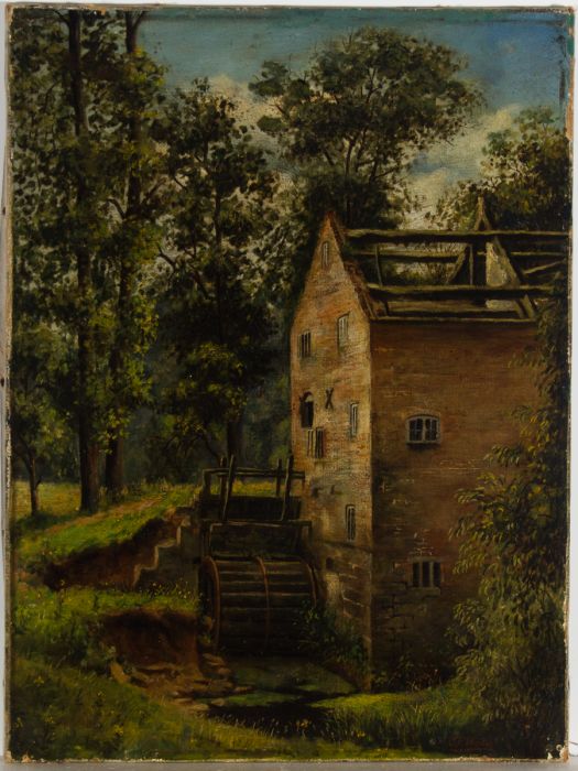 C.F. Weston - Signed Late 19th Century Oil, Woodland Mill