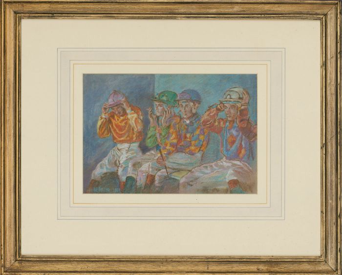 Henry E. Foster (1921-2010) - Framed 1967 Pastel, Apprehension