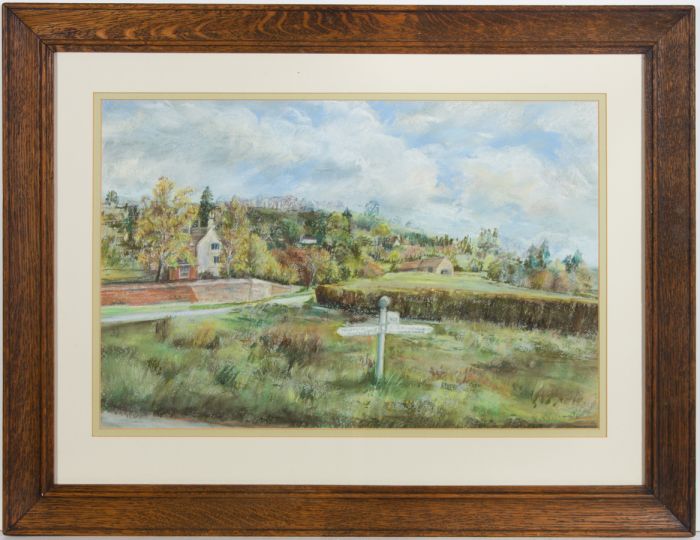 Romala Vaisey - Signed & Framed Mid 20th Century Pastel, Royston