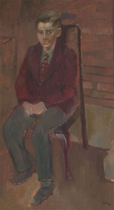 John Cherrington (1931-2015) - Mid 20th Century Oil, Seated School Boy