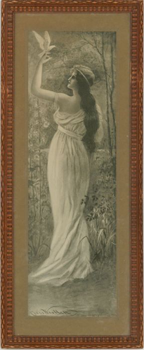 A Pair of Early 20th Century Picture Frames - Carved Wooden Portrait Frames