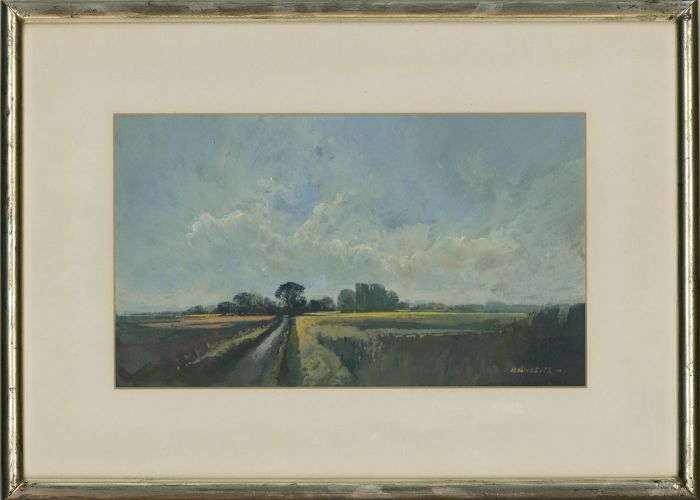 Rachel Neeves - Signed & Framed 20th Century Egg Tempera, Spring Sunshine