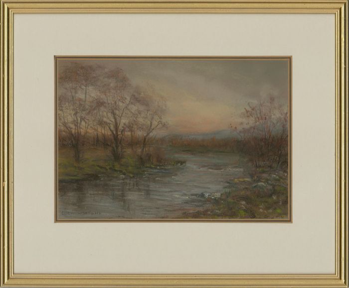 Doreen Livingstone - Signed & Framed 20th Century Pastel, Autumn, Tummel Valley