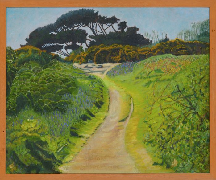 June Walsh (b.1930) - Signed & Framed 2002 Oil, April On Herm