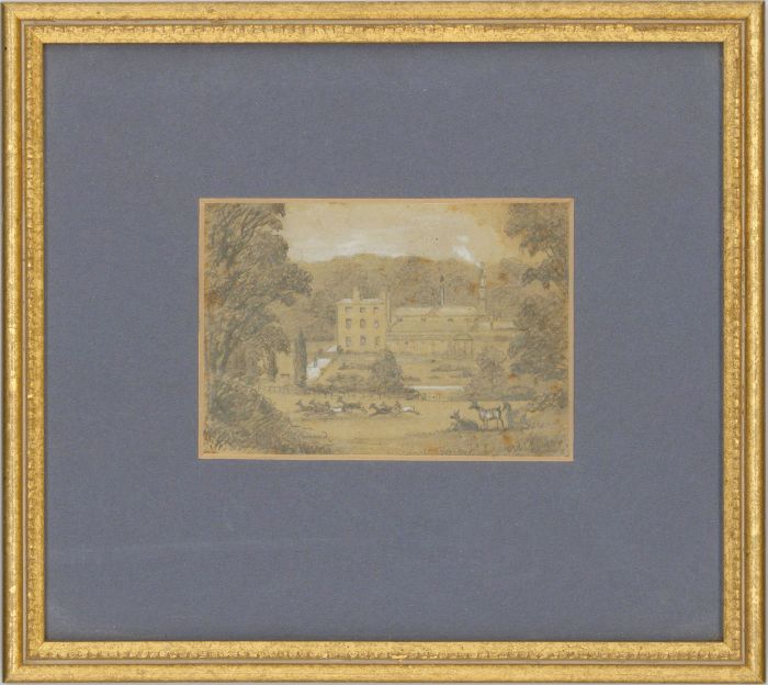 Fine 1849 Graphite Drawing - Richmond Park, London