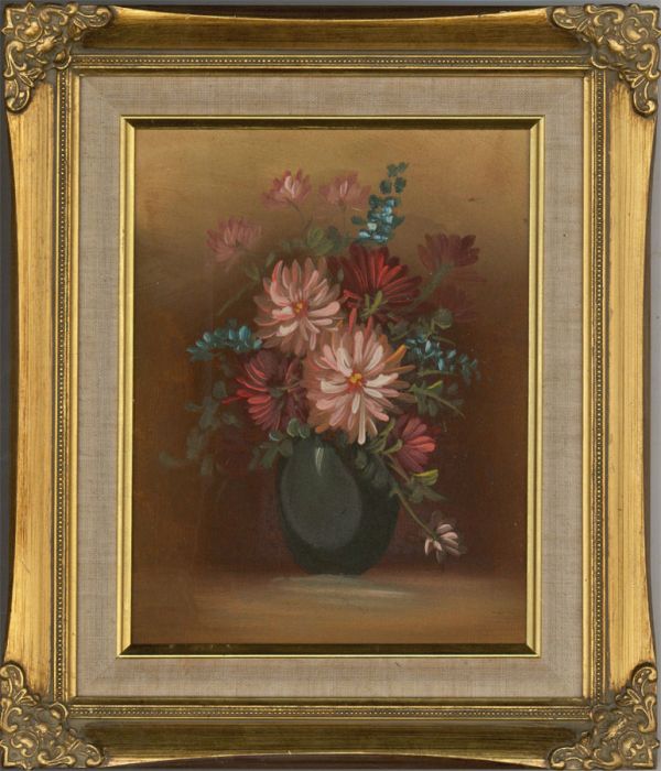 20th Century Oil - Flowers Still Life