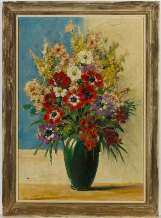 Walter Taylor (1875-1965) - Signed Late 19th Century Oil, Still Life of Flowers
