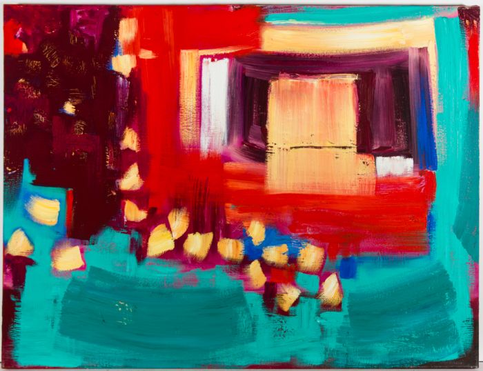 Patricia Lomax (b.1934) - Signed 2002 Oil, Mere Red