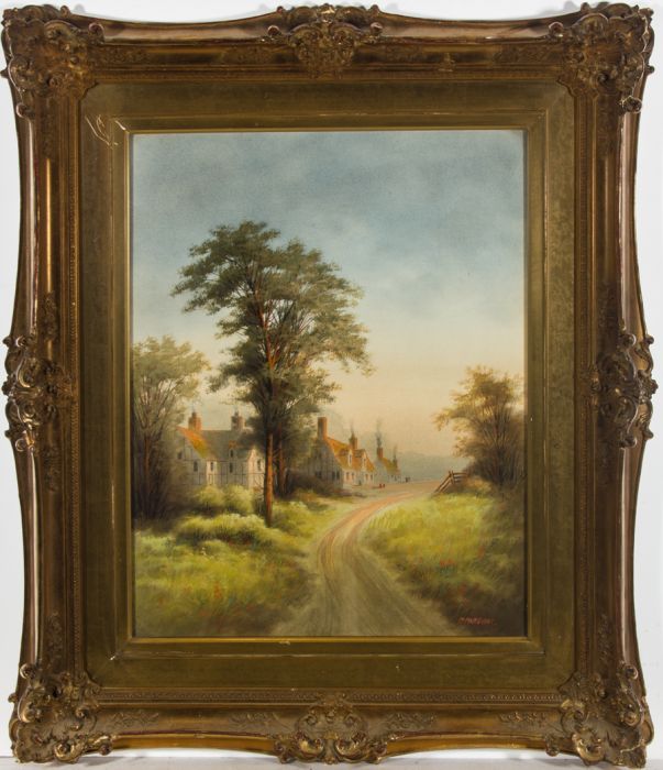 P. Parsons - Mid 19th Century Watercolour, A Rural Village Scene