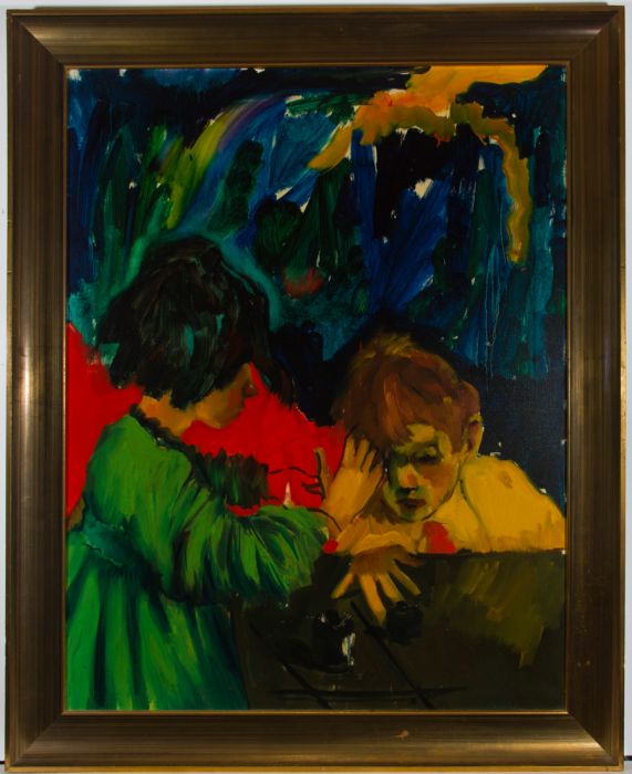 John Cherrington (1931-2015) - 1964 Oil, The Older Sister